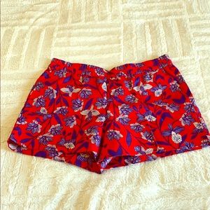NEVER WORN! Red floral shorts